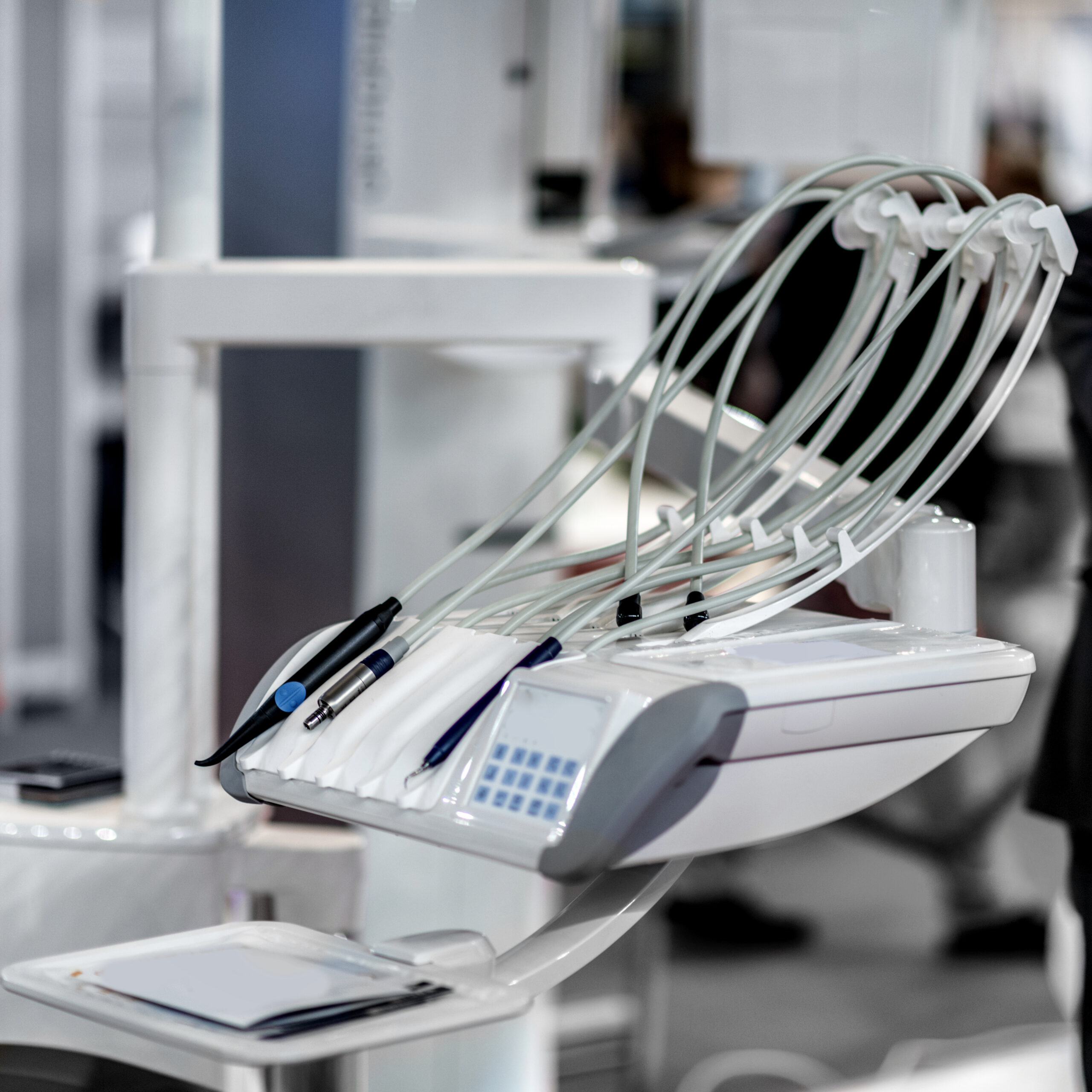 High-quality surgical instruments on a sterile tray, supplied by a leading medical device wholesaler for professional clinical use.