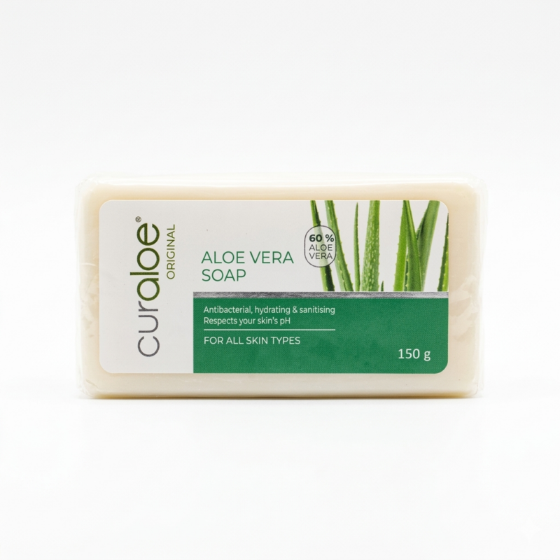 Curaloe Aloe Vera Soap Bar - 60% Aloe Vera