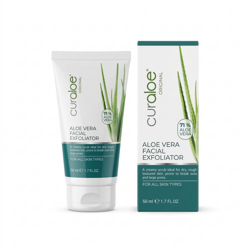CURALOE ALOE VERA FACIAL EXFOLIATOR 50ml